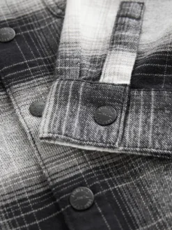 Shirts*Next - Geruit overhemd met capuchon en lange mouwen (3 - 16 jr) Mono Core