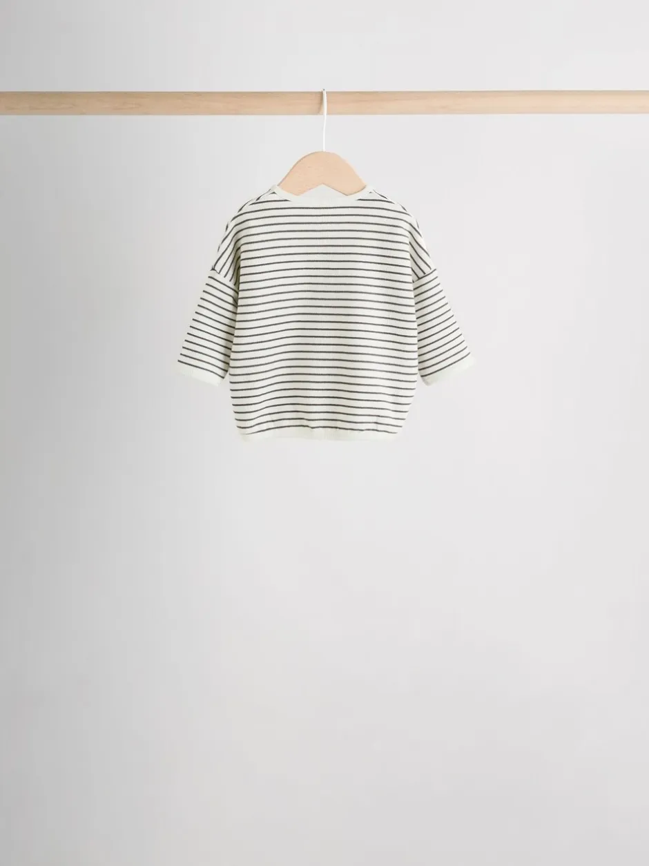 Tops|T-Shirts*Next - Baby T-shirts met lange mouwen 4 stuks (0mnd-2jr) Mono Streep