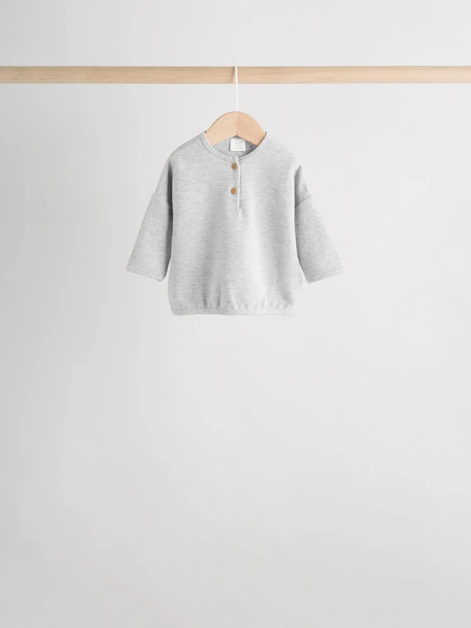 Tops|T-Shirts*Next - Baby T-shirts met lange mouwen 4 stuks (0mnd-2jr) Mono Streep
