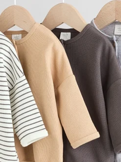 Tops|T-Shirts*Next - Baby T-shirts met lange mouwen 4 stuks (0mnd-2jr) Mono Streep