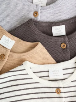 Tops|T-Shirts*Next - Baby T-shirts met lange mouwen 4 stuks (0mnd-2jr) Mono Streep