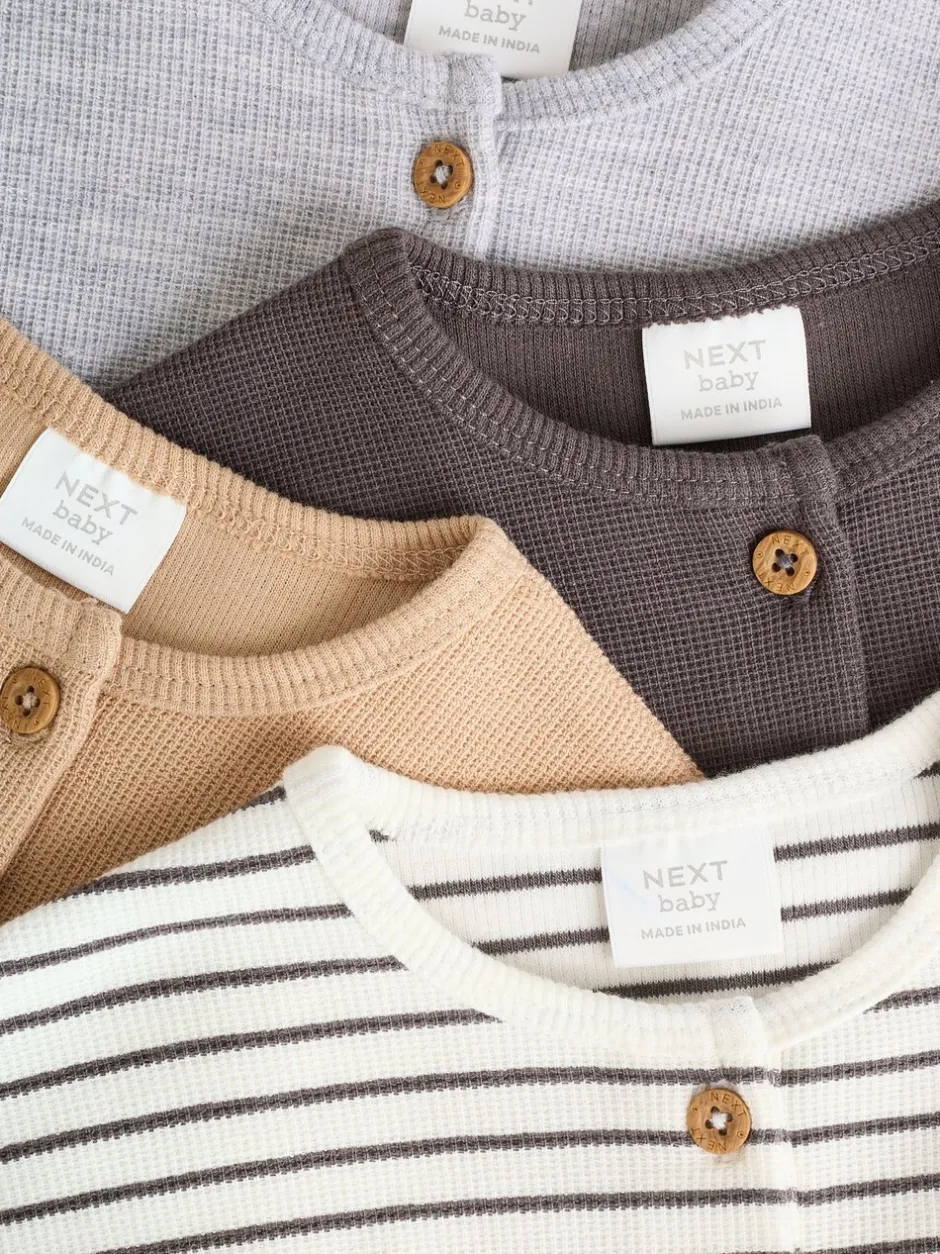 Tops|T-Shirts*Next - Baby T-shirts met lange mouwen 4 stuks (0mnd-2jr) Mono Streep