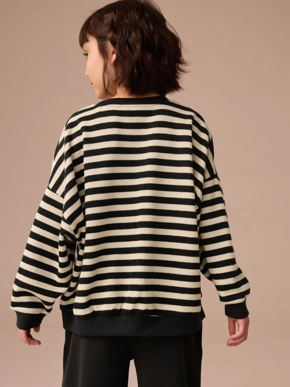Sweaters En Hoody´S|Next Monochroom - Oversized Cosy Rib Sweatshirt (9mths-16yrs)