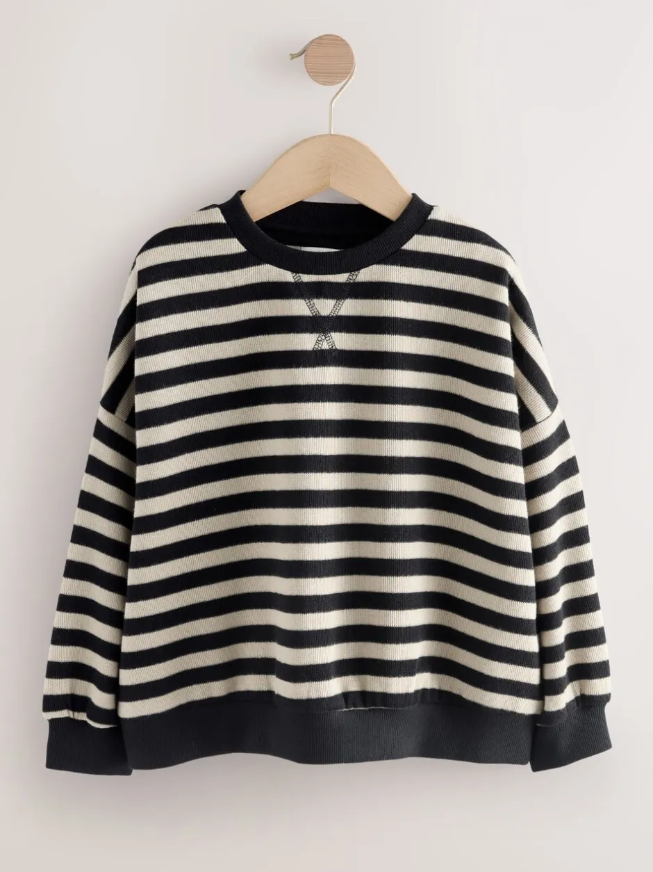 Sweaters En Hoody´S|Next Monochroom - Oversized Cosy Rib Sweatshirt (9mths-16yrs)