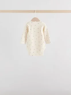 Multipacks|Rompertjes En Hemdjes|Next - Set van 5 rompers met lange mouwen Monochroom