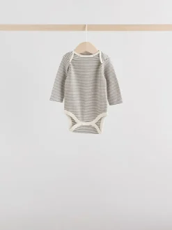 Multipacks|Rompertjes En Hemdjes|Next - Set van 5 rompers met lange mouwen Monochroom