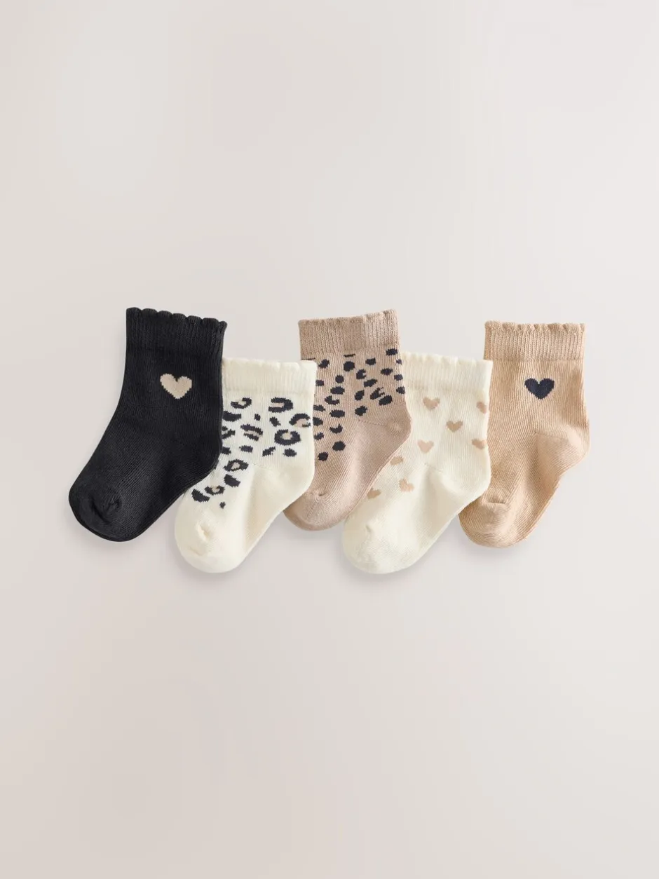 Sokken En Panty's*Next Monochroom - Verpakking van 5 paar babysokken (0 mnd-2 jr)