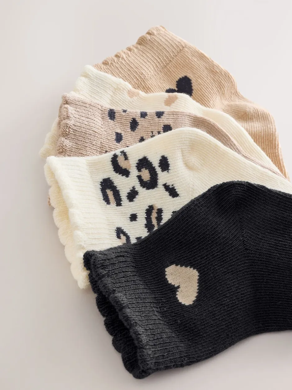 Sokken En Panty's*Next Monochroom - Verpakking van 5 paar babysokken (0 mnd-2 jr)
