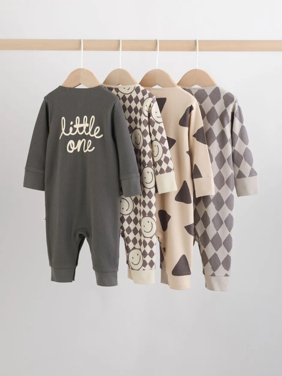 Multipacks|Babypakjes En Babypyjama's*Next - Verpakking van 4 babypyjama's (0 mnd-3 jr) Monochroom