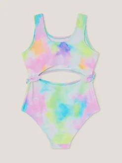 Badkleding|Monsoon - Badpak met uitsnijding en tie-dye