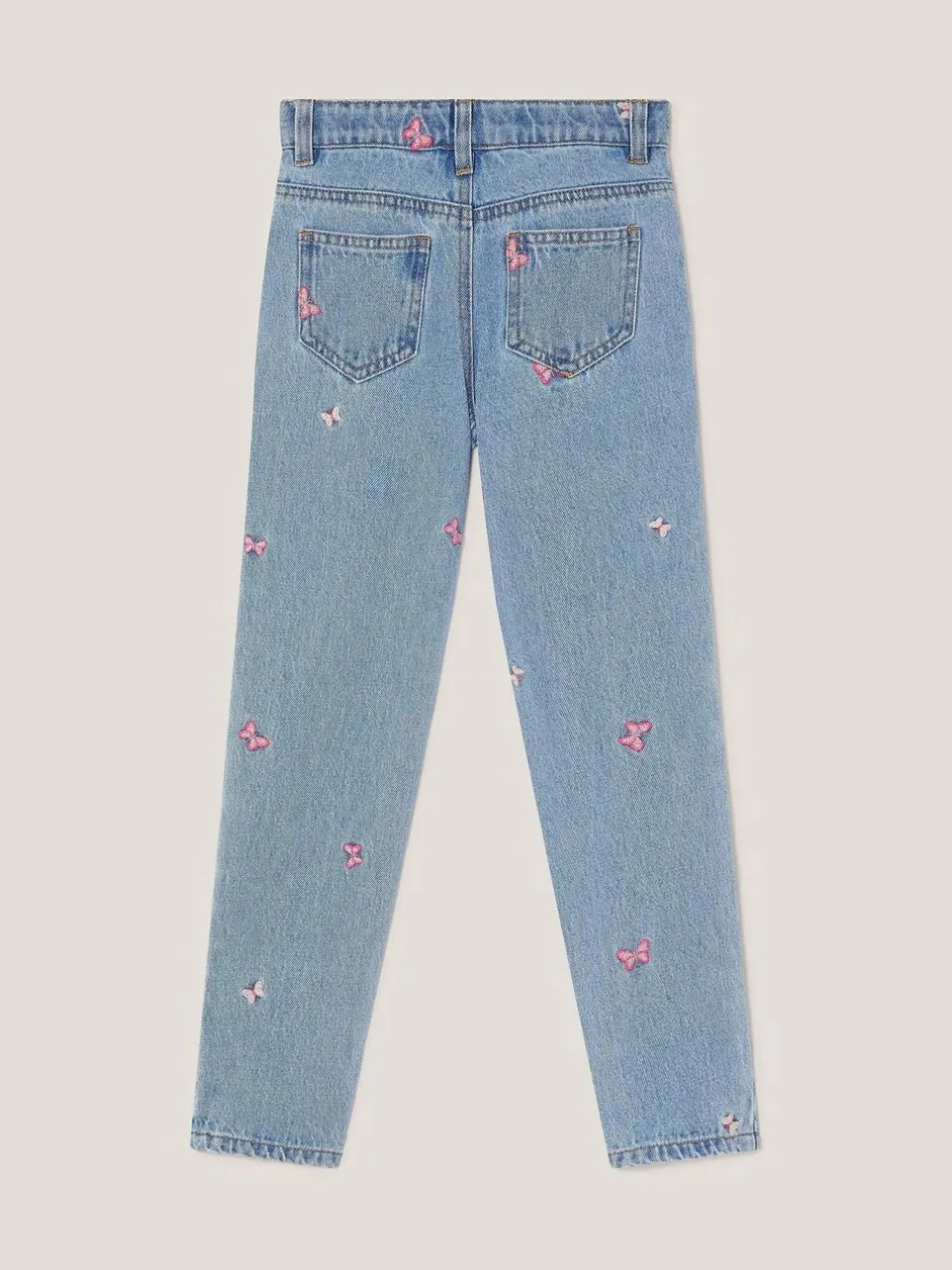 Jeans*Monsoon Butterfly Embroidered Straight Leg Jeans