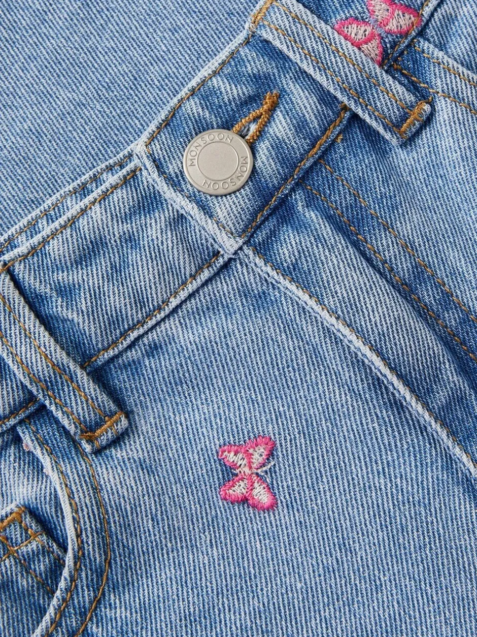Jeans*Monsoon Butterfly Embroidered Straight Leg Jeans