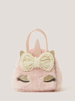 Tassen|Monsoon Fluffy Bow Unicorn Handbag
