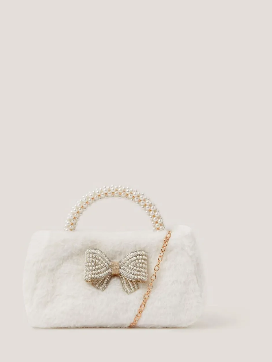 Tassen*Monsoon Fluffy Pearl Handle Bag