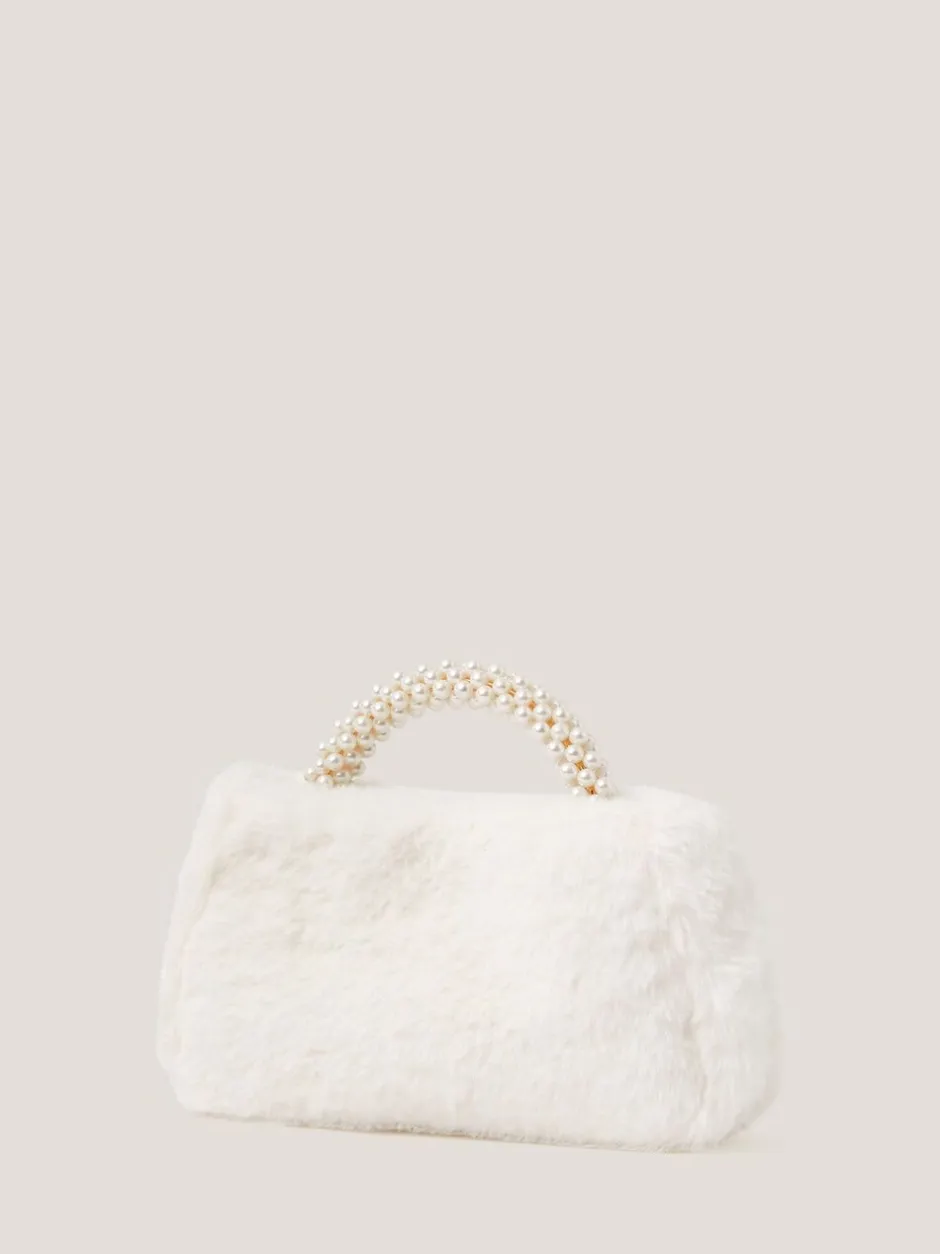 Tassen*Monsoon Fluffy Pearl Handle Bag