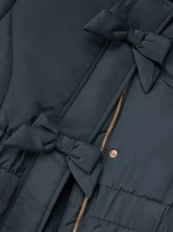 Jassen, Jacks En Kinderwagenpakjes|Schoolkleding|Monsoon Frill Bow Hooded Coat