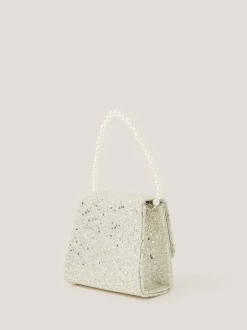 Tassen|Monsoon Glitter Pearl Bow Handbag & Hair Clips Set