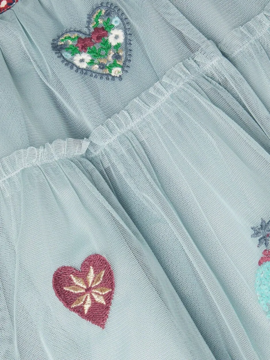 Shorts En Rokken|Monsoon Heart Embellished Tulle Skirt