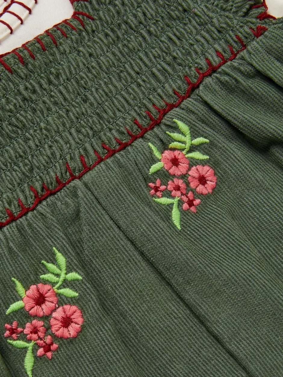 Jumpsuits En Playsuits|Monsoon Long Sleeve Top & Floral Corduroy Dungarees Set