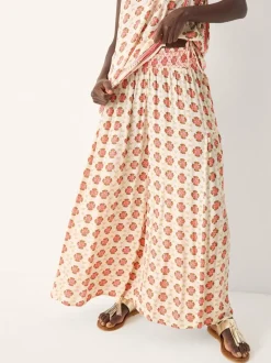 Broeken*Monsoon Maddie Floral Print Wide Leg Trousers