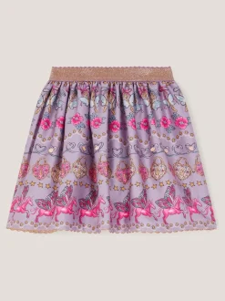 Shorts En Rokken|Monsoon Magical Unicorn Print Satin Skirt