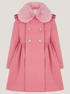 Jassen, Jacks En Kinderwagenpakjes|Jassen En Jacks|Monsoon Natalia Double breasted jas met imitatiekraag