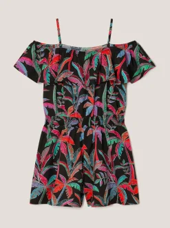 Jumpsuits En Playsuits|Monsoon Neon Tropical Print Playsuit