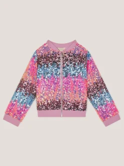 Jassen En Jacks|Monsoon Ombré Sequin Bomber Jacket