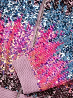 Jassen En Jacks|Monsoon Ombré Sequin Bomber Jacket