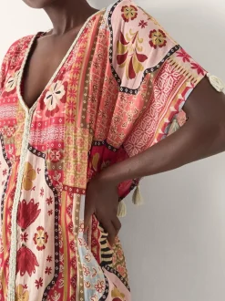 Mutsen, Handschoenen En Sjaals*Monsoon Patti Tile Print Mini Kaftan