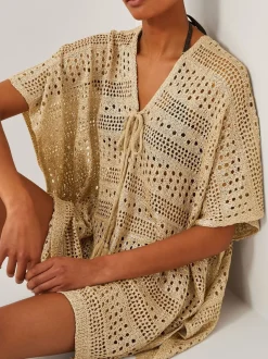 Mutsen, Handschoenen En Sjaals*Monsoon Rosa Knit Mini Kaftan