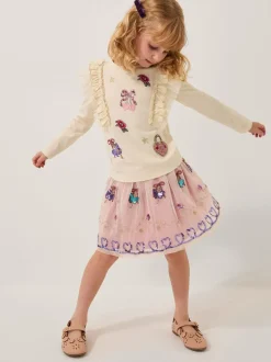 Gelegenheidskleding|Shorts En Rokken*Monsoon Ruffle Top & Embellished Skirt Set