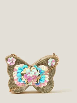 Tassen|Monsoon Sequin Embellished Butterfly Bag