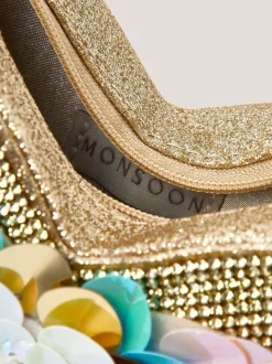 Tassen|Monsoon Sequin Embellished Butterfly Bag