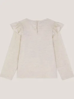 T-Shirts*Monsoon Sequin Heart Butterfly Long Sleeve Top