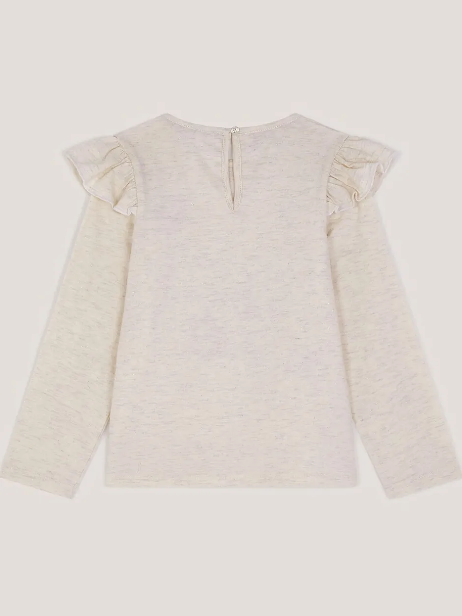 T-Shirts*Monsoon Sequin Heart Butterfly Long Sleeve Top