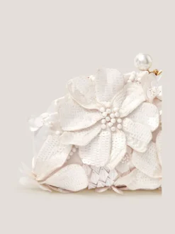 Tassen En Portemonnees|Monsoon Suvi Flower Embellished Clutch Bag