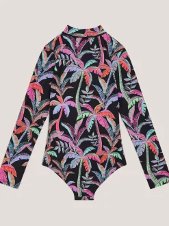 Badkleding|Monsoon Tropical UPF50+ Long Sleeve Swimsuit
