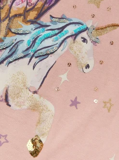 Gelegenheidskleding|T-Shirts|Monsoon Unicorn Embellished Long Sleeve Top