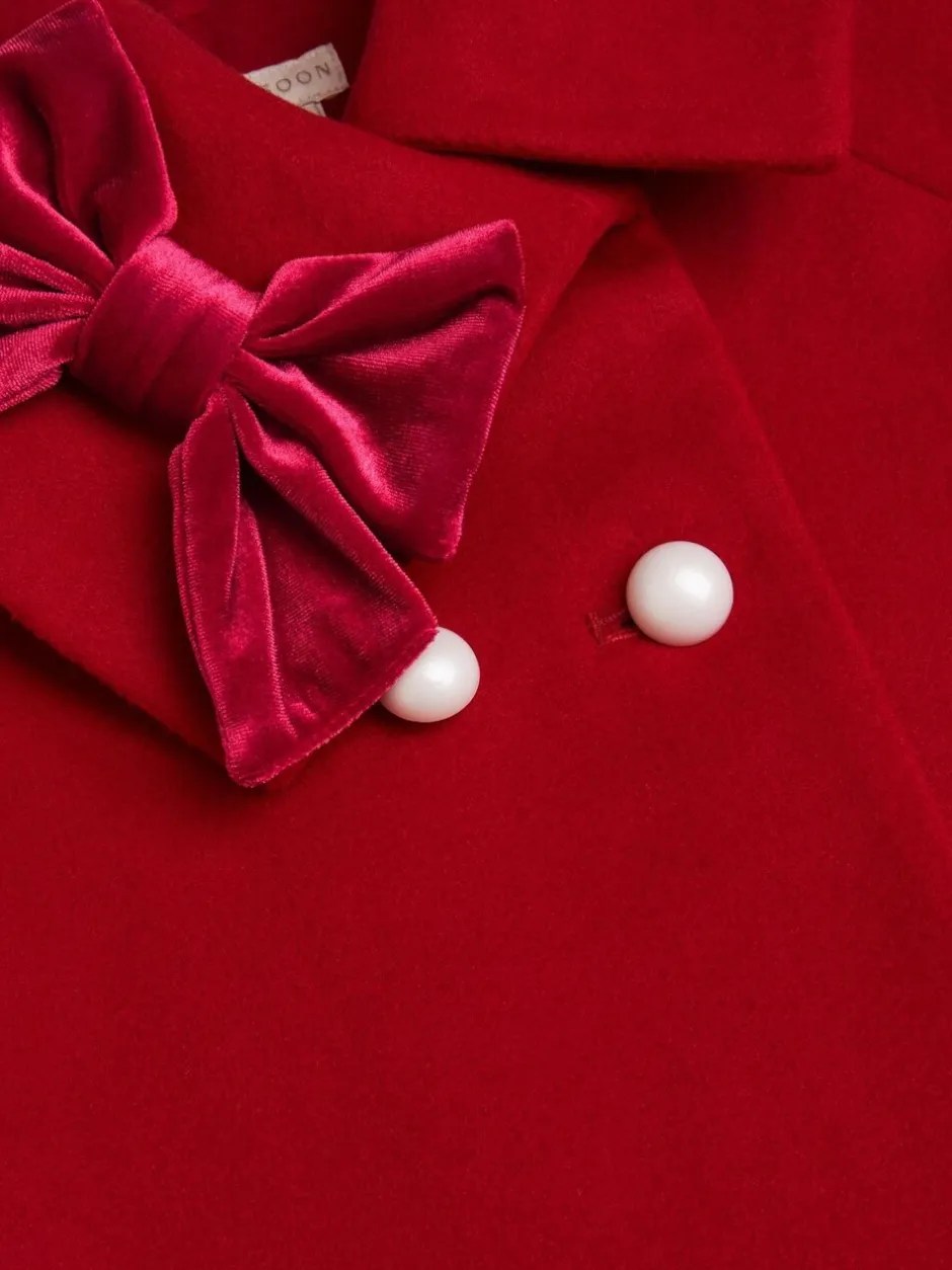 Badkleding*Monsoon Velvet Bow Cape