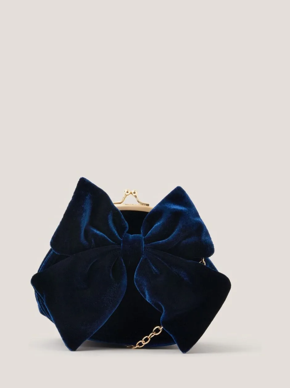 Tassen*Monsoon Velvet Bow Clip Frame Bag