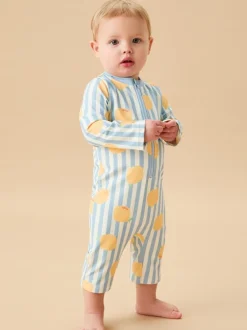 Badkleding*Mori Stripe UPF 50 Swimsuit