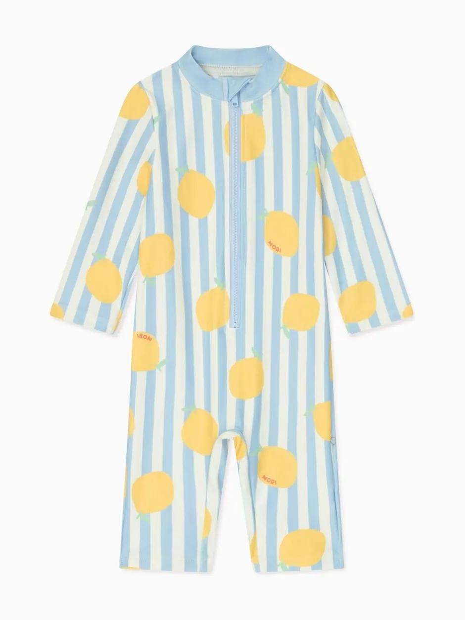 Badkleding*Mori Stripe UPF 50 Swimsuit
