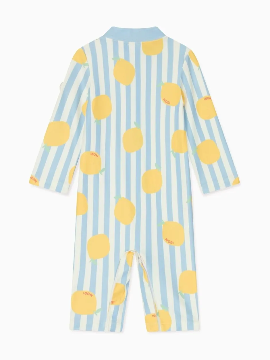 Badkleding*Mori Stripe UPF 50 Swimsuit