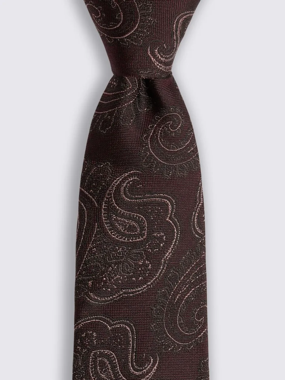 Stropdassen En Pochets|MOSS Shimmer Paisley Tie
