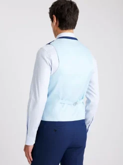 Vesten|MOSS Slim Slub Suit Waistcoat