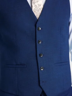 Vesten|MOSS Slim Slub Suit Waistcoat