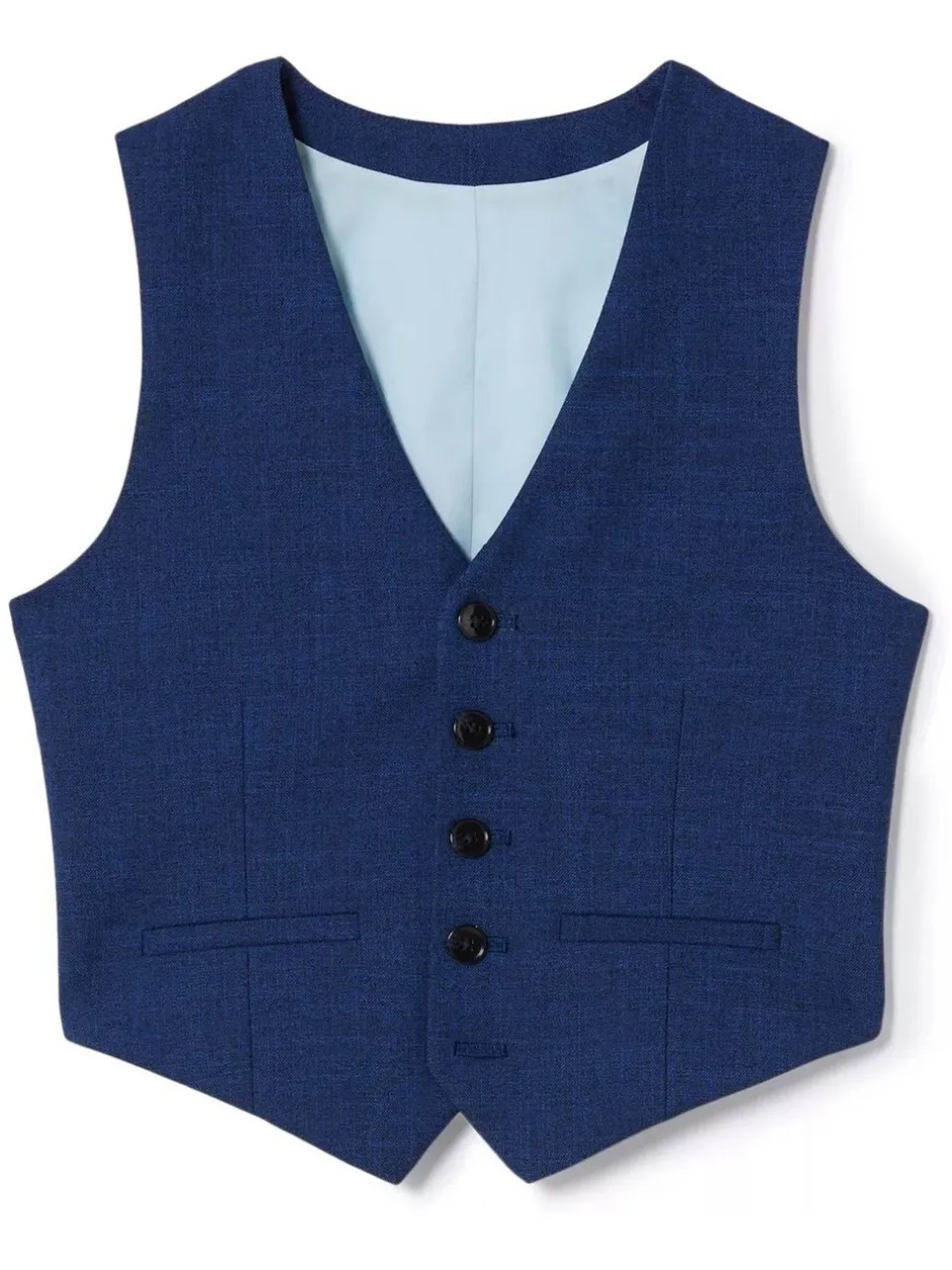 Kostuums En Herenvesten*MOSS Slub Gilet