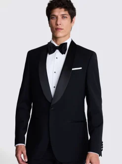 Smokings En Feestkleding|MOSS Tailored Fit smokingjas met sjaalkraag