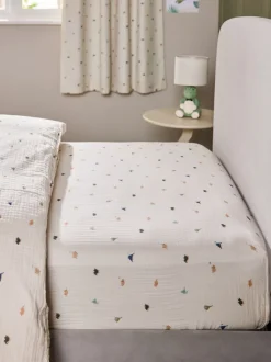 Kinderbeddengoed|Beddenlakens En Kussenslopen*Next Mousseline hoeslaken van 100% katoen